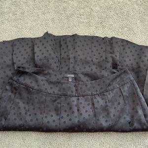 Adorable black polka dot skirt